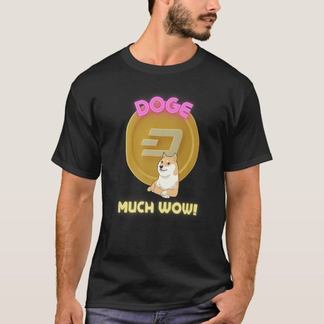Camiseta Doge Dogecoin To the Moon Meme coin Cryptocurrency (Frente)