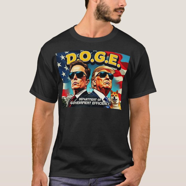 Camiseta Doge Elon Trump (Frente)