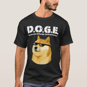 Camiseta Doge Meme Democrats Oficialmente Expostos D.o