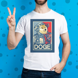 Camiseta Dogecoin Astronaut Dogue To Moon Crypto Funny