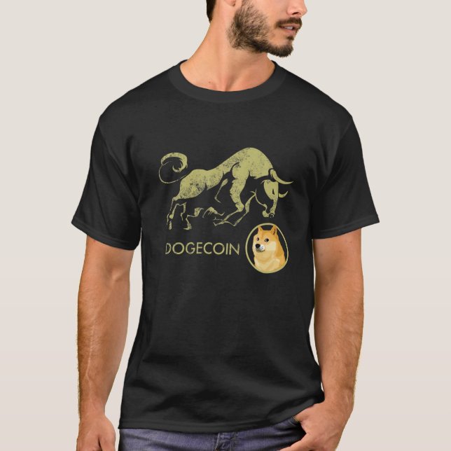 Camiseta DOGECOIN Crypto BULLRUN DOG MEME Cryptocurrency BU (Frente)