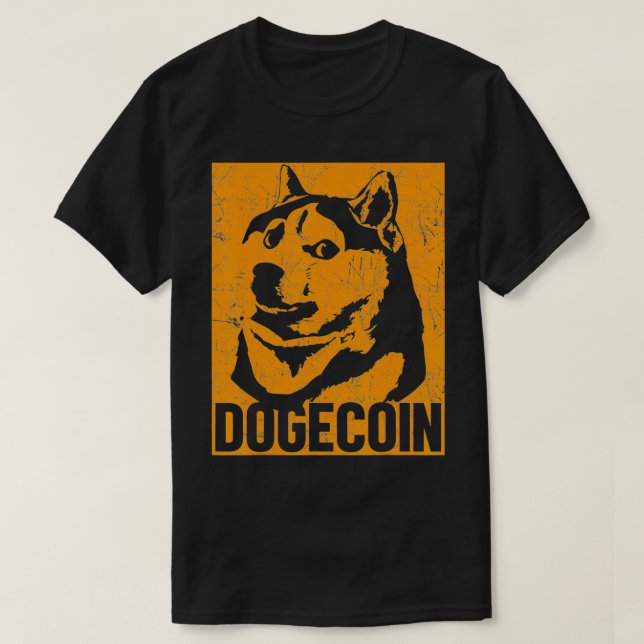 Camiseta Dogecoin Cryptocurrency Crypto Coin Lovers Gift  (Frente do Design)