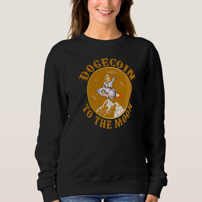 Camiseta Dogecoin Cryptocurrency Moon Memory Crypto Hodl (Frente)