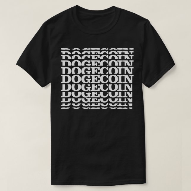 Camiseta dogecoin da tipografia moderna presente de citação (Frente do Design)