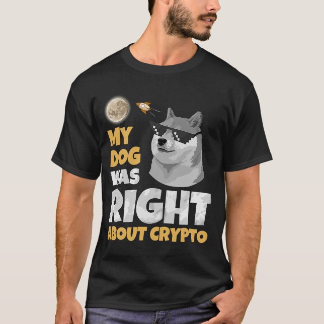 Camiseta Dogecoin Dogecoin Cães Cripto Mulheres (Frente)