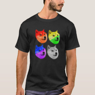 Camiseta Dogecoin Dogecoin HODL Crypto LGBT Flag LGBT Glow