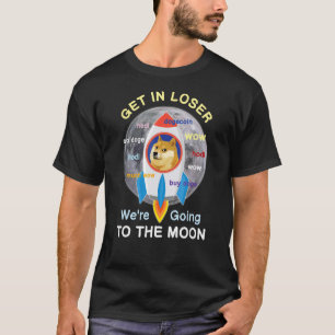 Camiseta Dogecoin Dogecoin HODL to the Moon Crypto Memory W