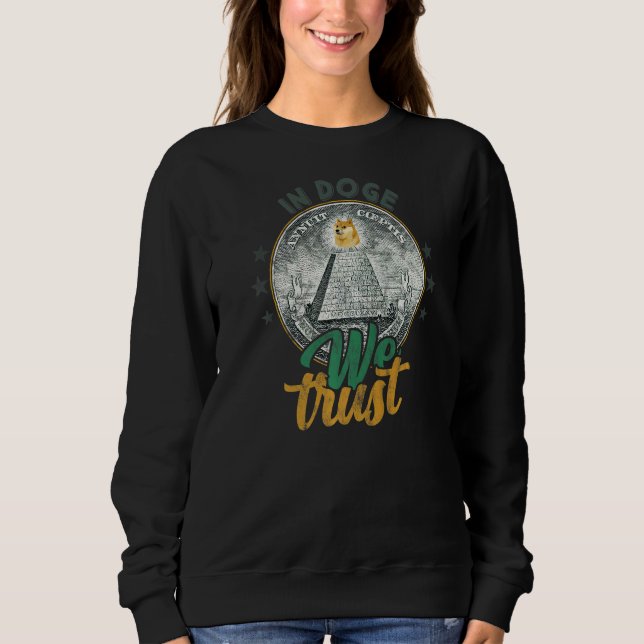 Camiseta Dogecoin In Doge We Trust Crypto Currency Memory (Frente)
