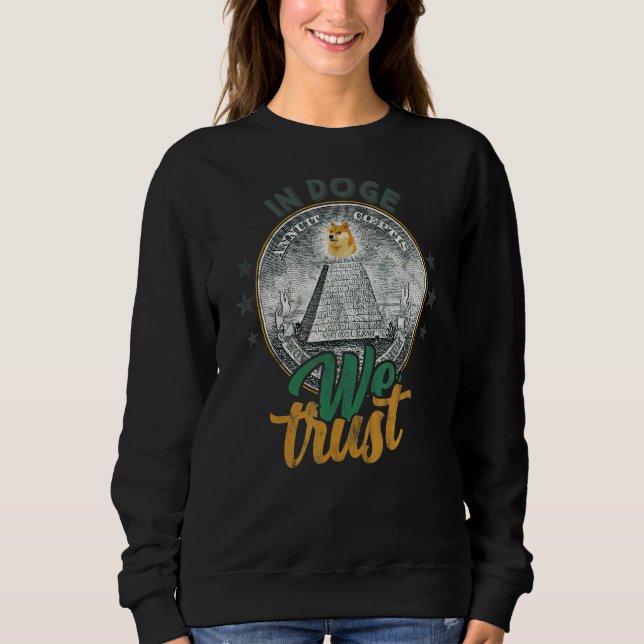 Camiseta Dogecoin In Doge We Trust Crypto Currency Memory (Frente)
