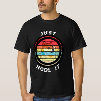 Camiseta Dogecoin Just Hodl It Retro Design