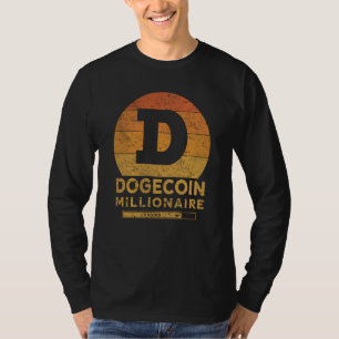 Camiseta Dogecoin Millionaire Vintage Para Dogecoin Miner