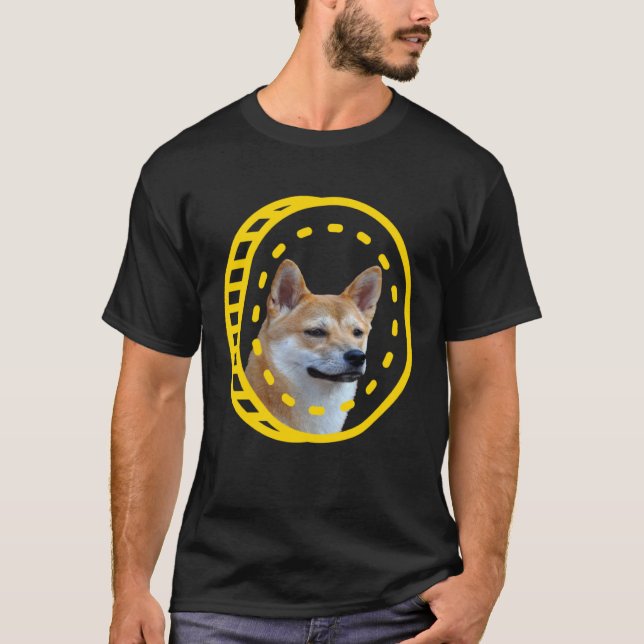Camiseta Dogecoin Shiba Inu Cryptocurrency (Frente)