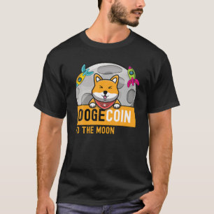 Camiseta Dogecoin To Moon Doge Rocket Crypto Meme