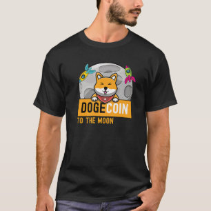 Camiseta Dogecoin To Moon Doge Rocket Crypto Meme