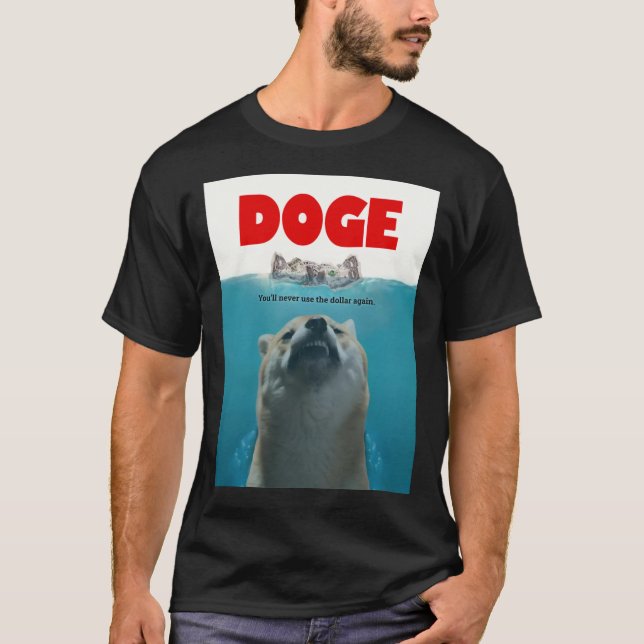 Camiseta Dogecoin Yolo do Tweet Elon Musk no Doge Classic (Frente)