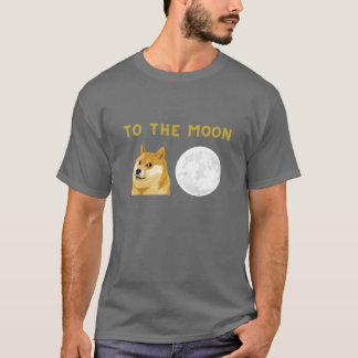 Camiseta Dogecoina À Criptomoeda Da Lua