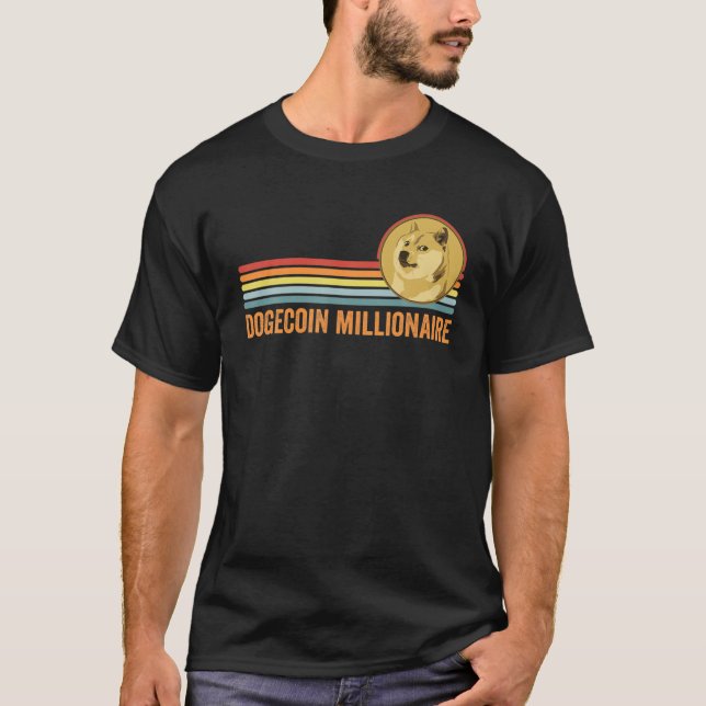 Camiseta Dogecoina Milionária, Dogecina HDL Cripto (Frente)