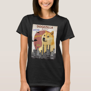 Camiseta Dogezilla T- Memórias Engraçadas Shiba Inu Cão
