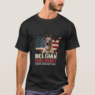 Camiseta Doggie USA Dog Owner USA Lover Belga Malinois Fu