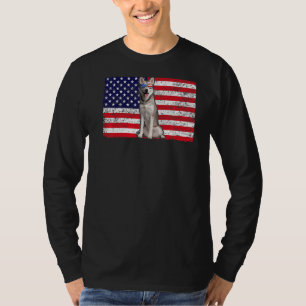 Camiseta Doggie Usa Proprietário De Cachorros Eua Siberian