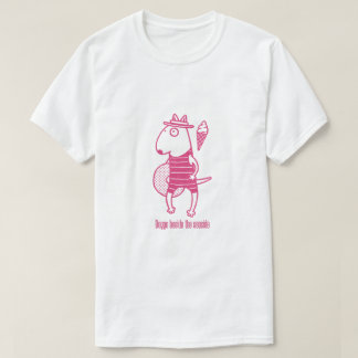 Camiseta Doggo beside the seaside: Pink