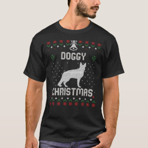 Camiseta Doggy Christmas German shepherd Christmas Sp