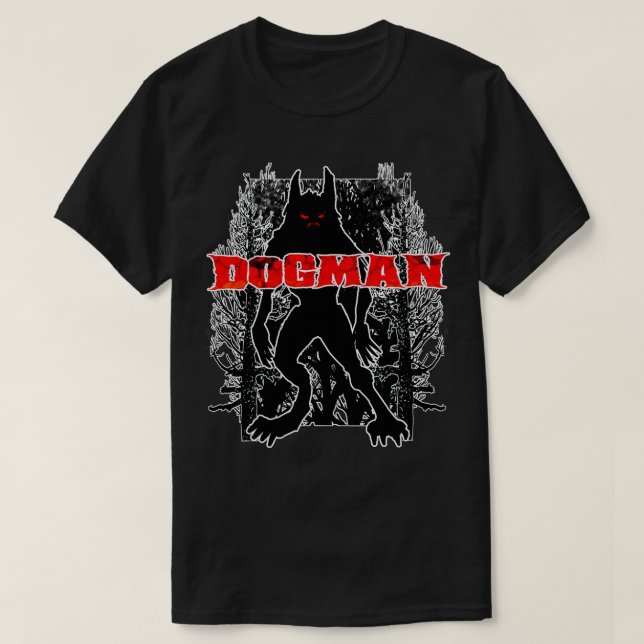 Camiseta Dogman Americas Werewolf Dark Cryptid Monster  (Frente do Design)