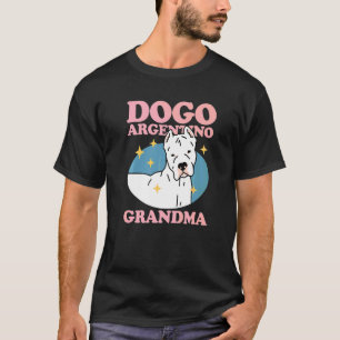 Camiseta Dogo Argentino Avó Dona de Cachorro Dogo Argentino