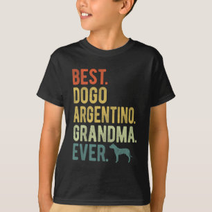 Camiseta Dogo Argentino Avó Nunca Cachorro Amava Da Mãe