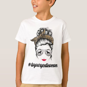 Camiseta Dogo Argentino Cachorro Mãe Mensagem Bun Leopard M