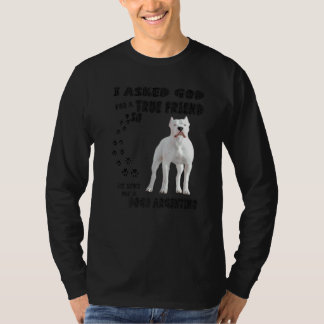 Camiseta Dogo Argentino cita Mãe Pai Mas Argentino