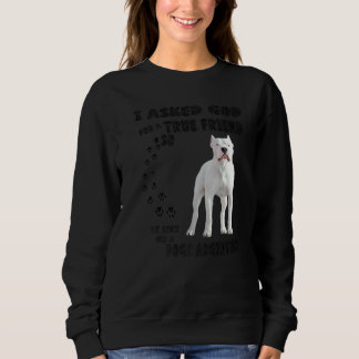 Camiseta Dogo Argentino cita Mãe Pai Mas Argentino