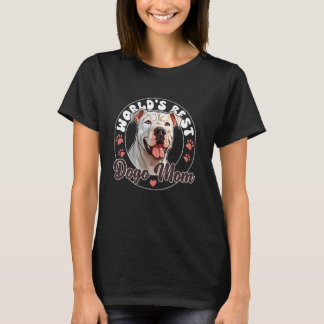Camiseta Dogo Argentino Dog World's Best Dogo Mom