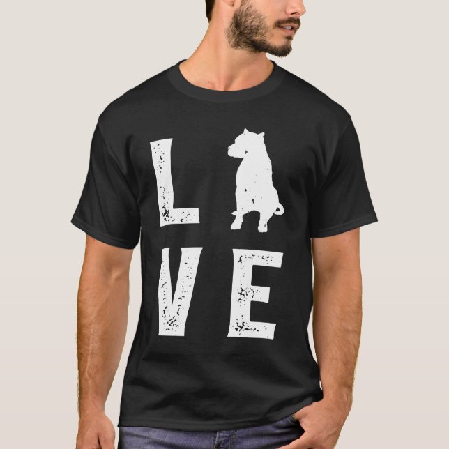 Camiseta Dogo Argentino Love 1 (Frente)