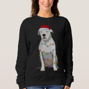 Camiseta Dogo Argentino No Natal Luz Xmas No Cachorro
