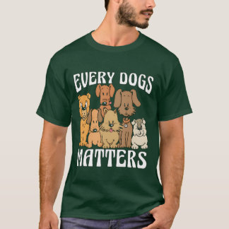 Camiseta Dógrafo de Serviço Cada Cachorro Importa Serviço C