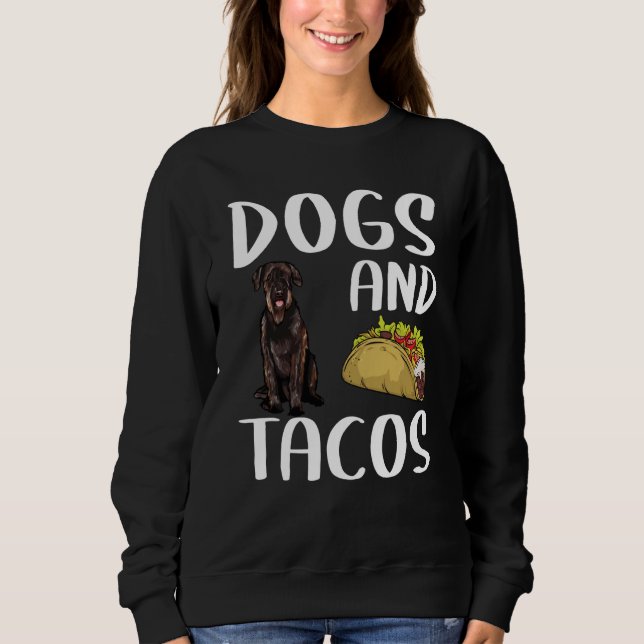 Camiseta Dogs And Tacos Giant Schnauzer Mexican Food (Frente)