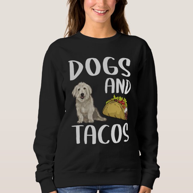 Camiseta Dogs And Tacos Glen of Imaal Terrier Mexican Food (Frente)