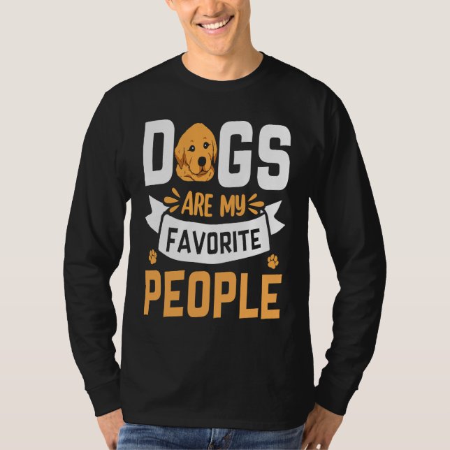 Camiseta Dogs are my favorite People Golden Retriever  Sayi (Frente)