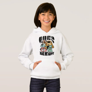 Camiseta Dogs Make Me Happy