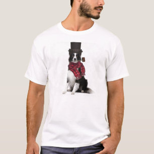 Camiseta Dogs~Original Ditzy Tee~Border Collie~Winter