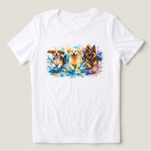 Dogs Splashing