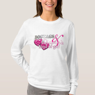 Camiseta Dogtags & tipo dos diamantes da menina