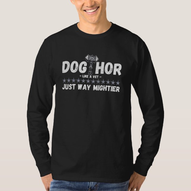 Camiseta Dogthor Party Dog Vet Tech Jokes Graduation Exam V (Frente)