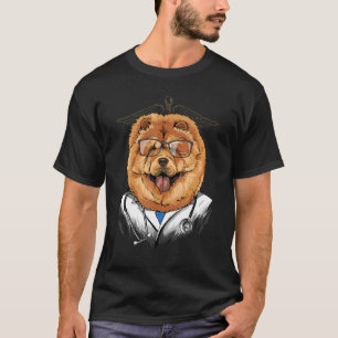 Camiseta Dogtor Chow Vet Médico Cirurgião Pet