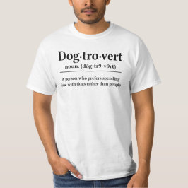 Camiseta Dogtrovert Prefere Cães a Pessoas