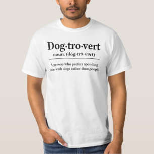Camiseta Dogtrovert Prefere Cães a Pessoas