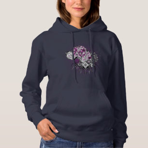 Camiseta Dogue Alemão Estilizado com Tatuagem Roxa