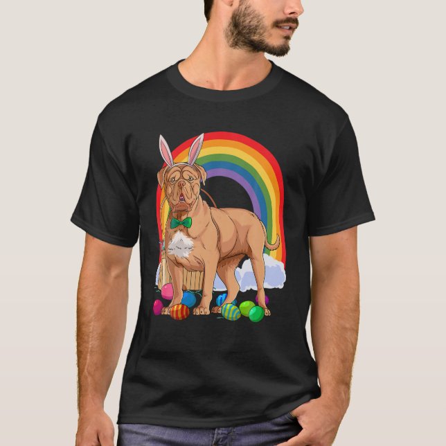 Camiseta Dogue De Bordeaux — Coelhinho De Ovos De Páscoa (Frente)