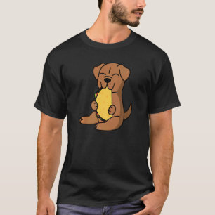 Camiseta Dogue De Bordeaux Comendo Um Cachorro De Taco